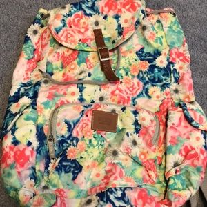 PINK floral bookbag